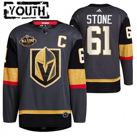 Vegas Golden Knights Mark Stone 61 2022 NHL All-Star Zwart Authentic Shirt - Kinderen